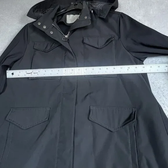 Anatomie Jacket Women’s Size Medium Black Jacket Hooded Pockets Long Sleeve - Picture 6 of 12
